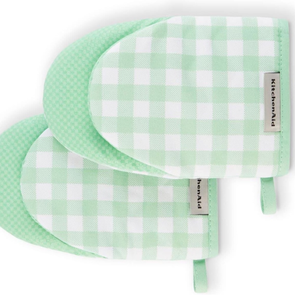 KitchenAid Gingham Print Mini Oven Mitts